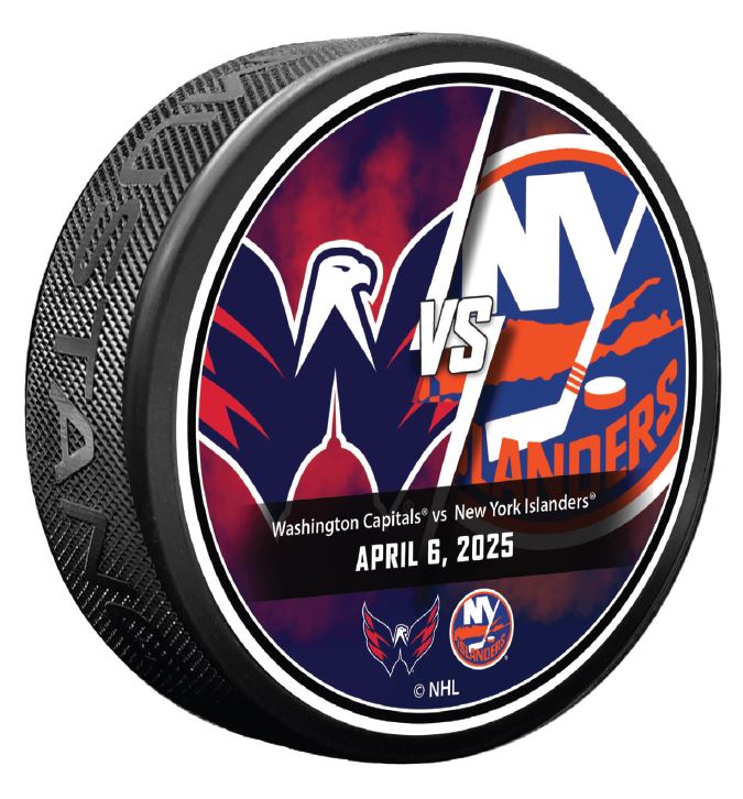 New York Islanders vs. Washington Capitals April 6th Match Up Puck