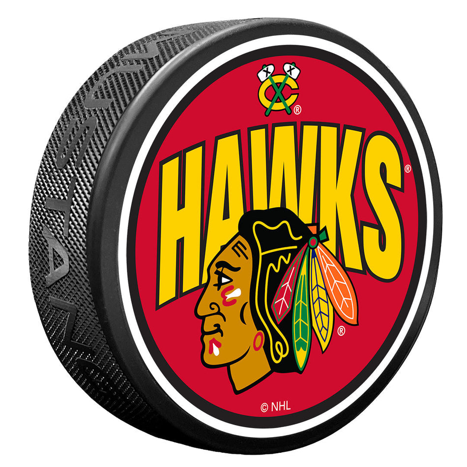 Chicago Blackhawks Puck | Wordmark