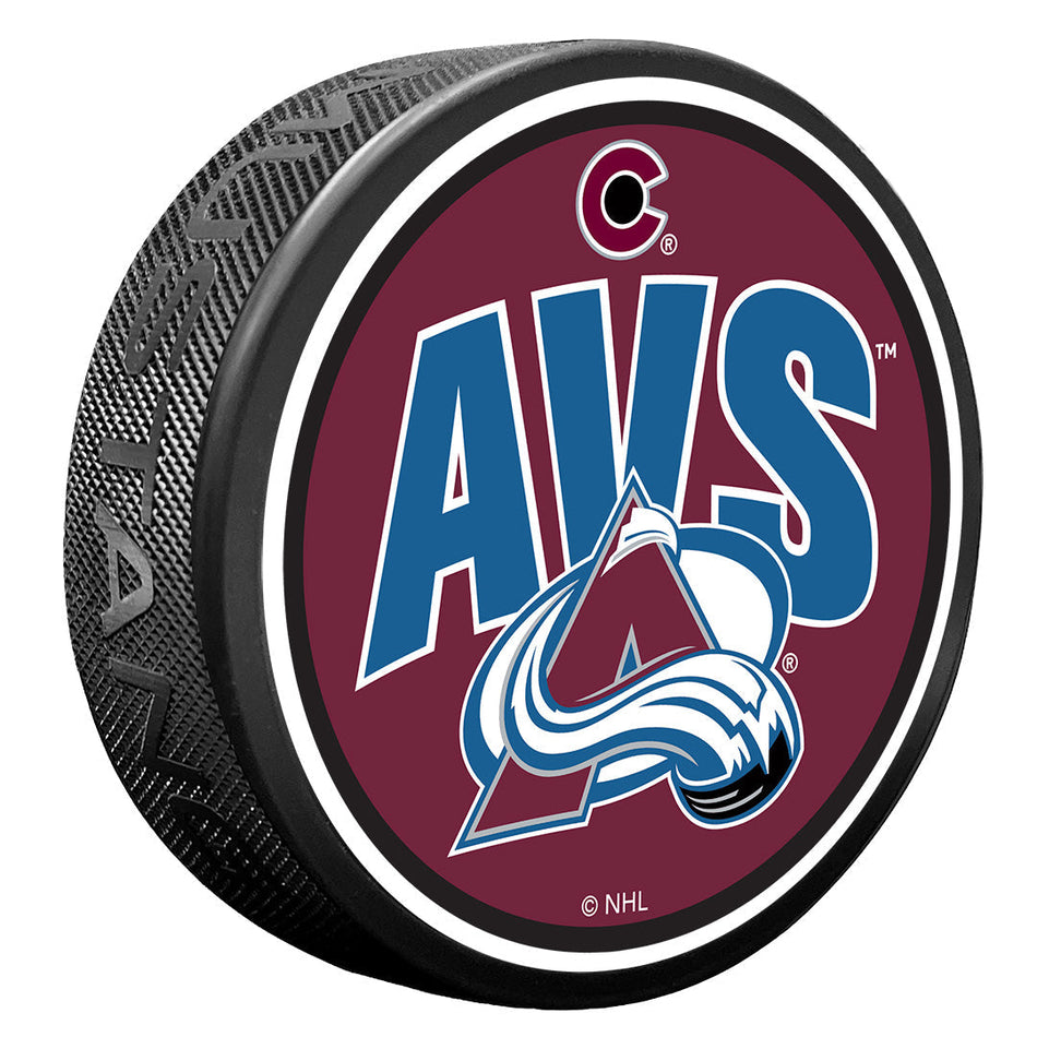 Colorado Avalanche Puck | Wordmark