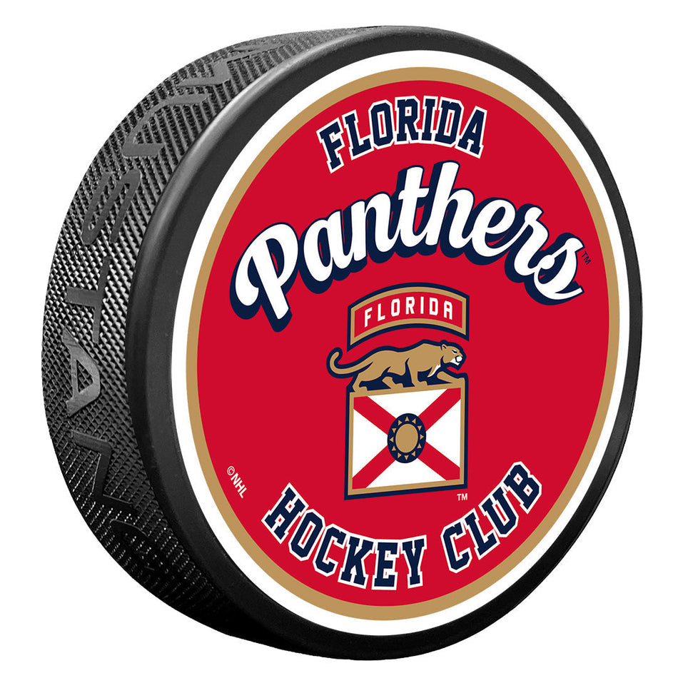 Florida Panthers Puck | Retro Script
