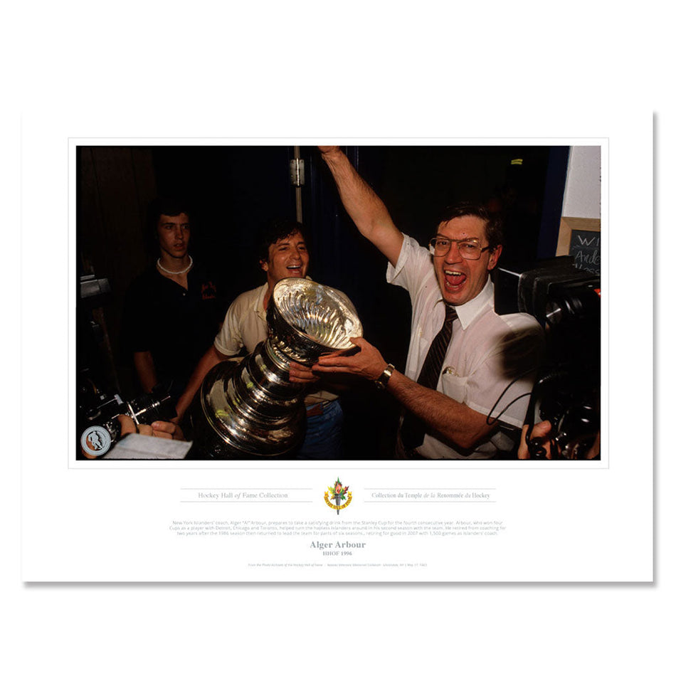 New York Islanders Memorabilia - 1996 Alger Arbour Stanley Cup x Classic - 12" x 16" Print