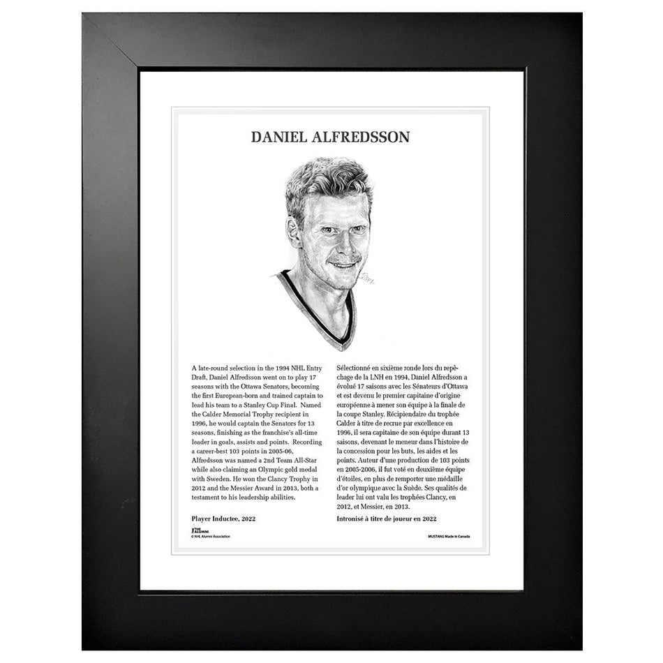 NHL Legends | 12" x 16" Frame | 2022 Daniel Alfredsson