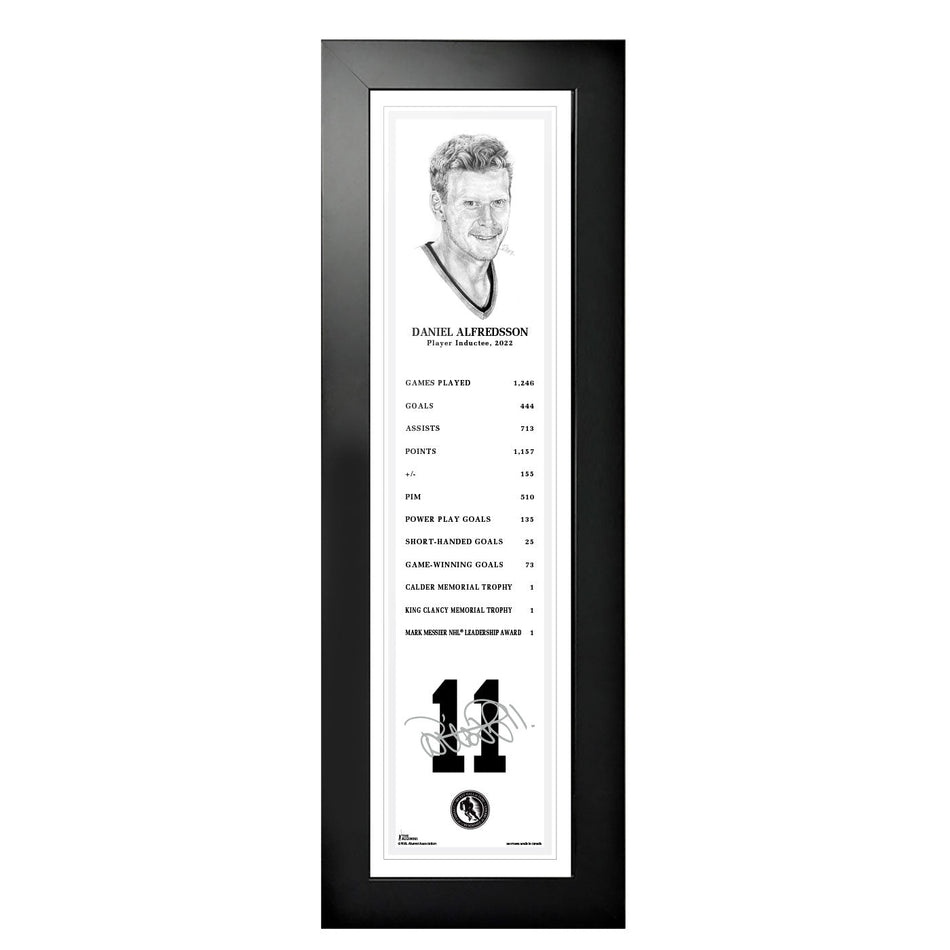 NHL Legends | 6" x 22" Frame | 2022 Daniel Alfredsson