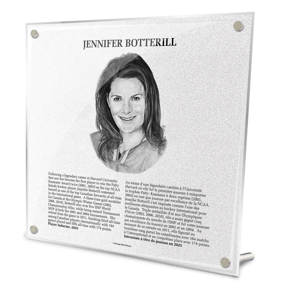 NHL Legends | Hockey Hall of Fame Plaque | Jennifer Botterill