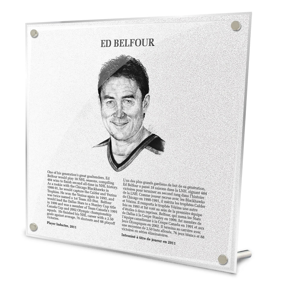 NHL Legends | Hockey Hall of Fame Plaque | Ed Belfour