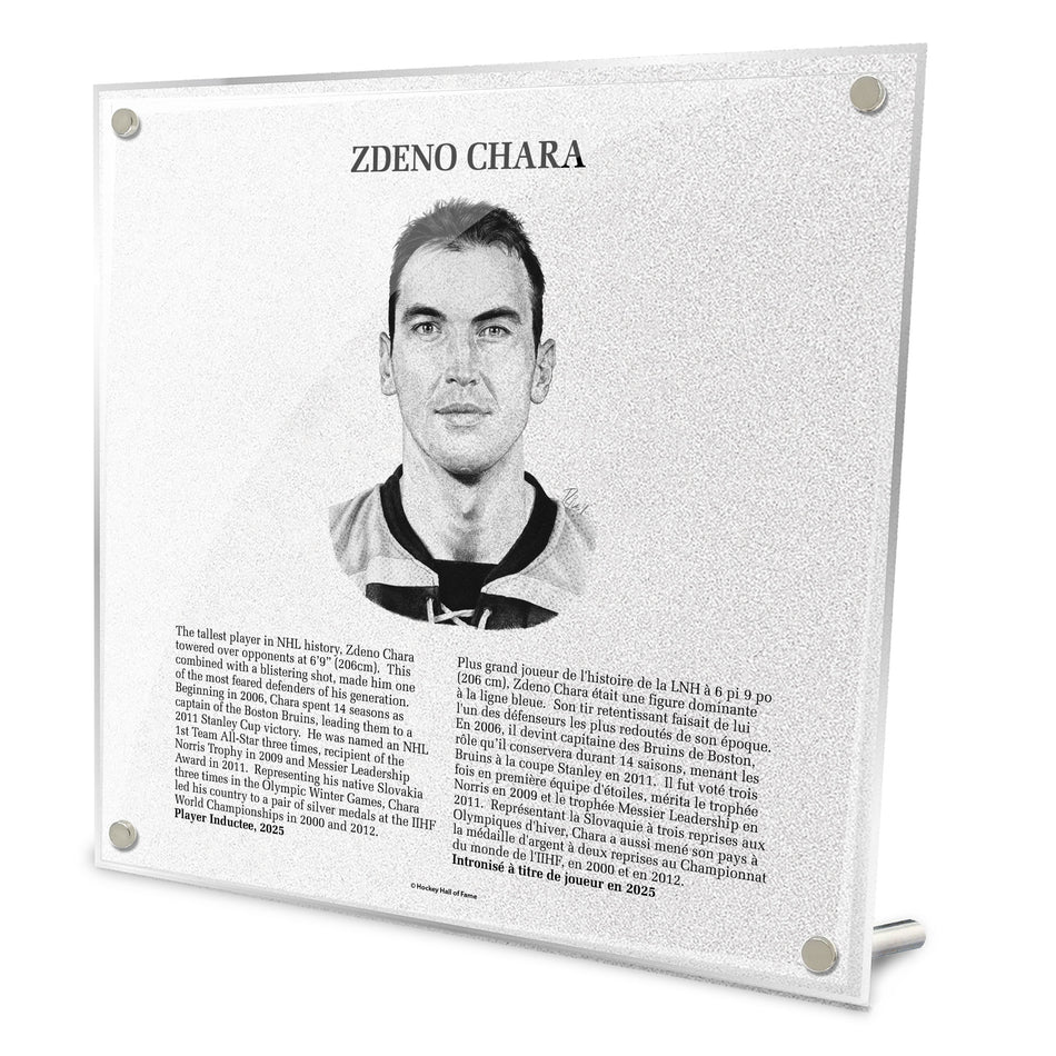NHL Legends | Hockey Hall of Fame Plaque | Zdeno Chára