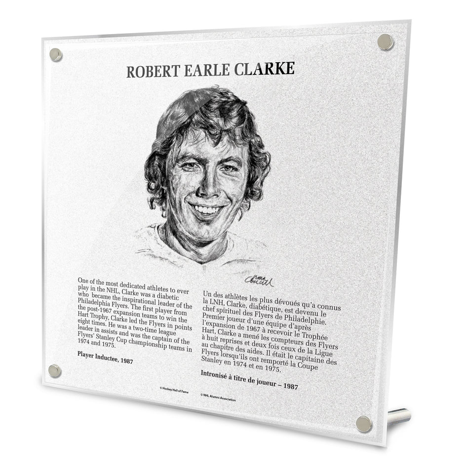 NHL Legends | Hockey Hall of Fame Plaque | Bobby Clarke