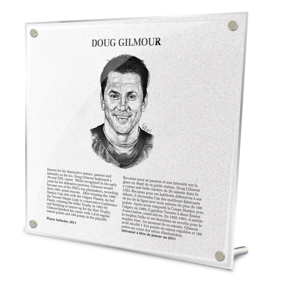 NHL Legends | Hockey Hall of Fame Plaque | Doug Gilmour