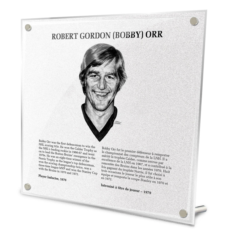 NHL Legends | Hockey Hall of Fame Plaque | Bobby Orr