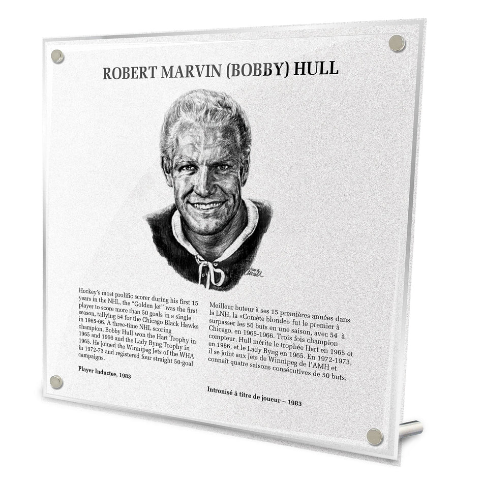NHL Legends | Hockey Hall of Fame Plaque | Bobby Hull