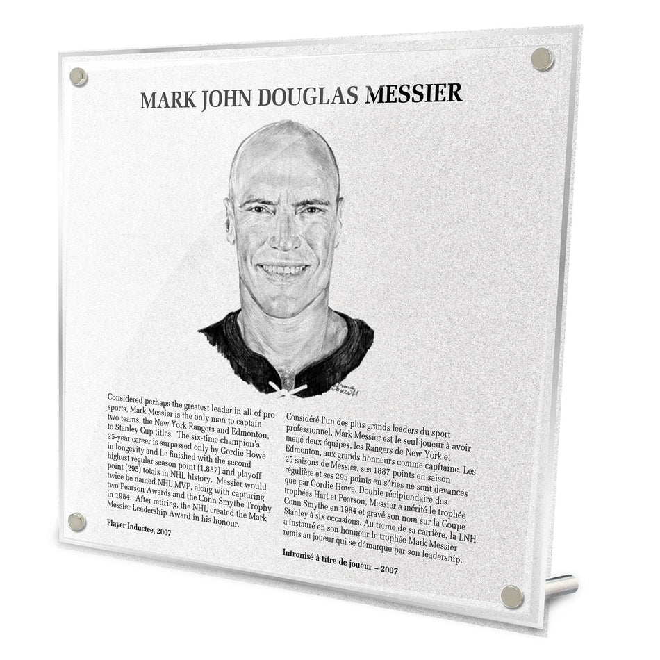 NHL Legends | Hockey Hall of Fame Plaque | Mark Messier