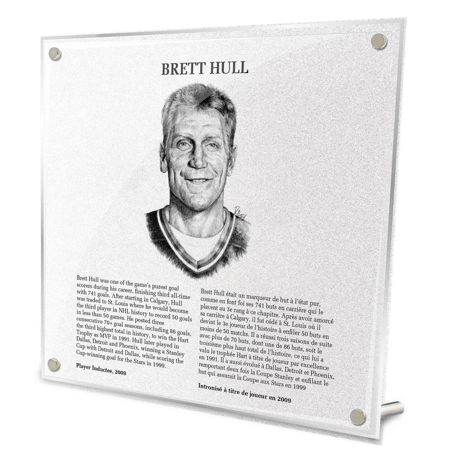 NHL Legends | Hockey Hall of Fame Plaque | Brett Hull