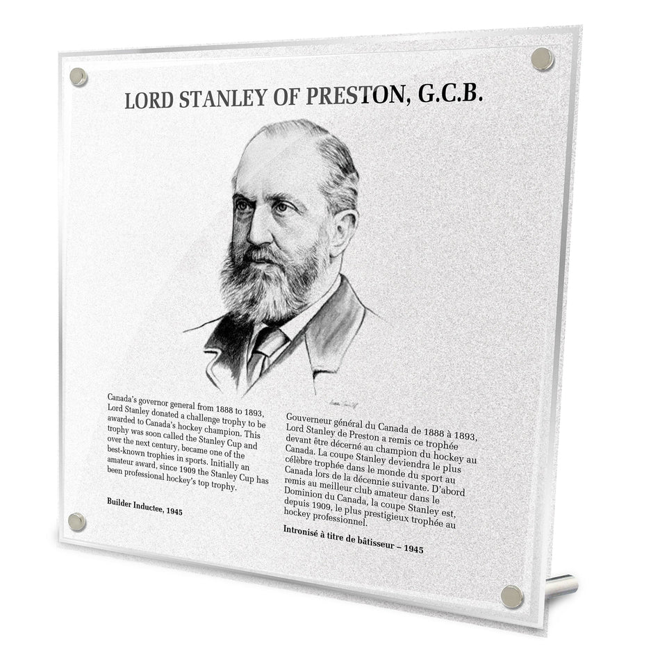 NHL Legends |Hockey Hall of Fame Plaque | Lord Stanley Preston