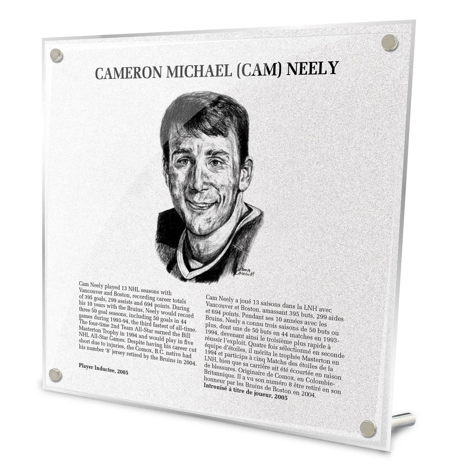 NHL Legends | Hockey Hall of Fame Plaque | Cam Neely