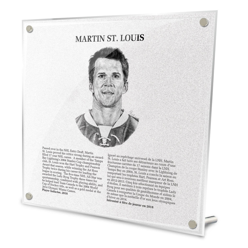 NHL Legends | Hockey Hall of Fame Plaque | Martin St. Louis