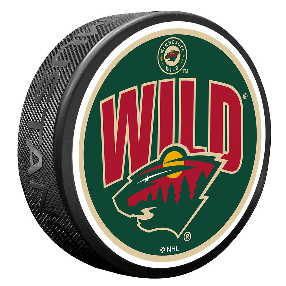 Minnesota Wild Puck | Wordmark