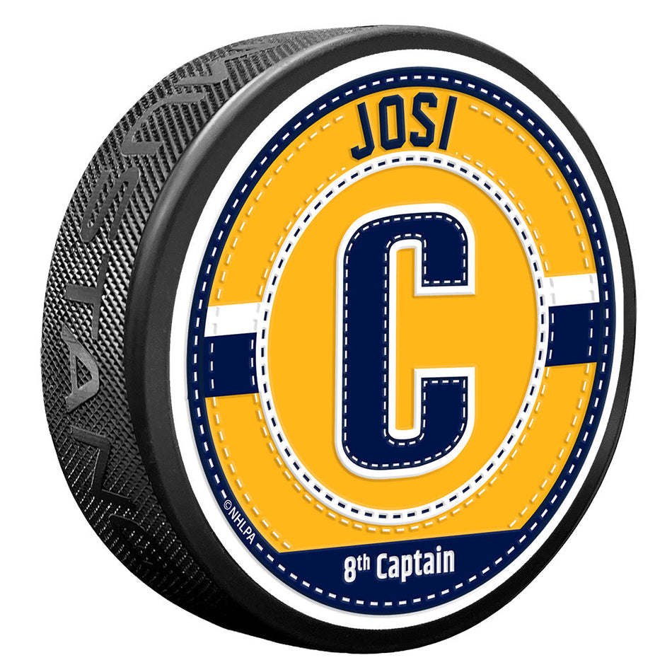 Roman Josi Puck - Captain Jersey Stitch