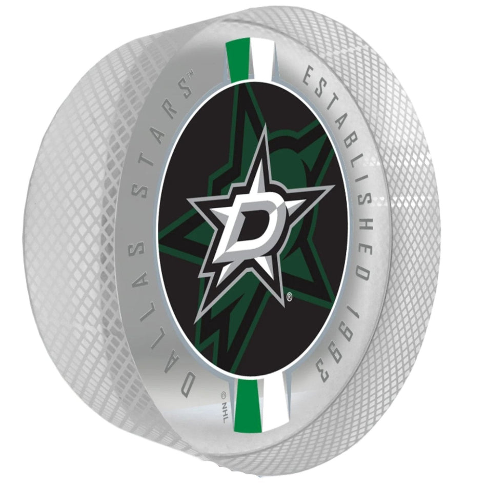 Dallas Stars Puck | Crystal Ribbon