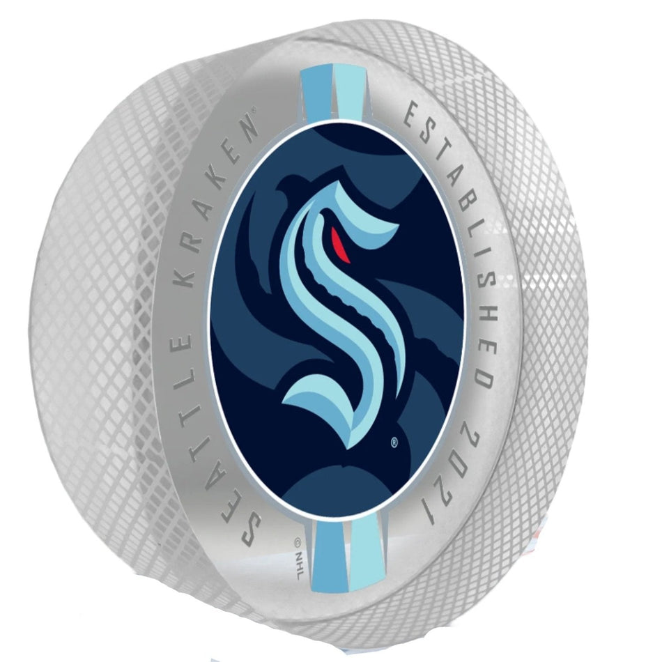 Seattle Kraken Puck | Crystal Ribbon