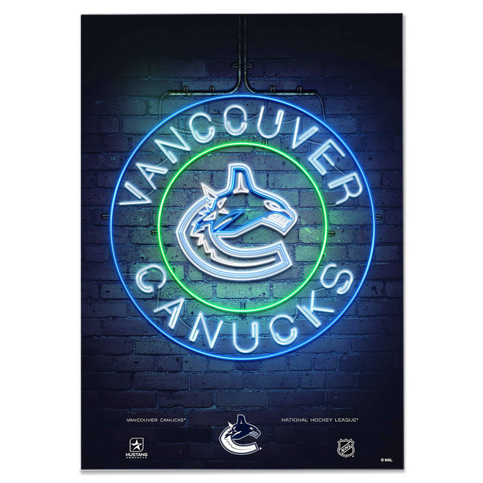 Vancouver Canucks Neon Sign | Print 12" x 16"