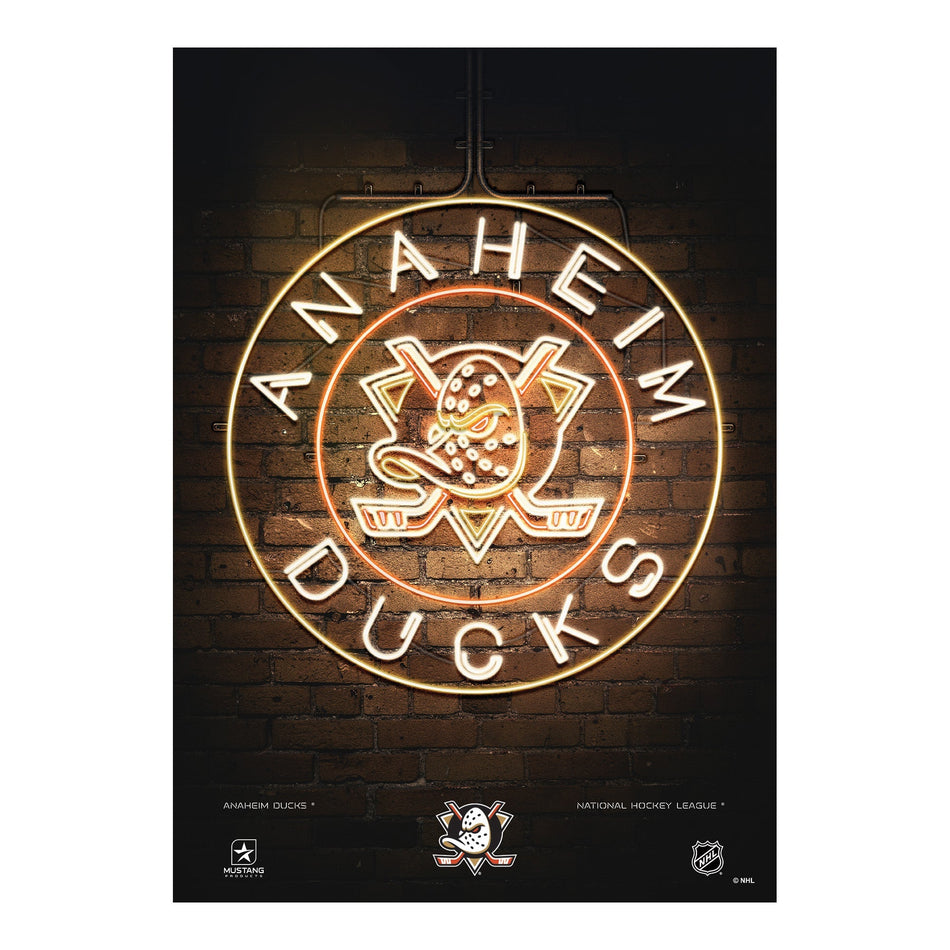 Anaheim Ducks Neon Sign | Print 12" x 16"