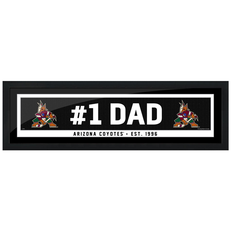 Arizona Coyotes Frame - 6" x 22" #1 Dad