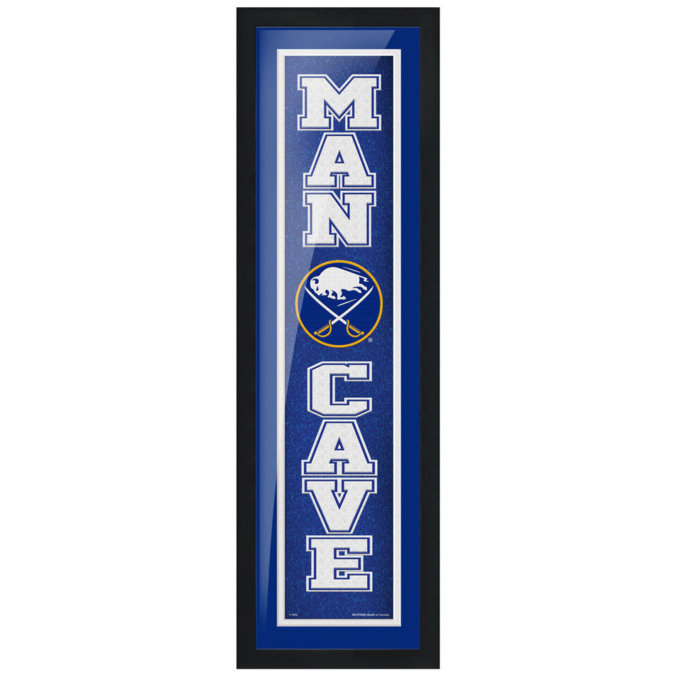 Buffalo Sabres 6x22 Man Cave Framed Sign