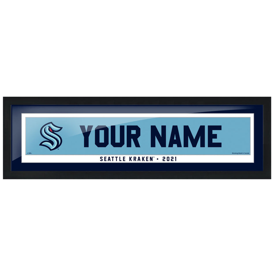 Seattle Kraken 6x22 Personalized Frame