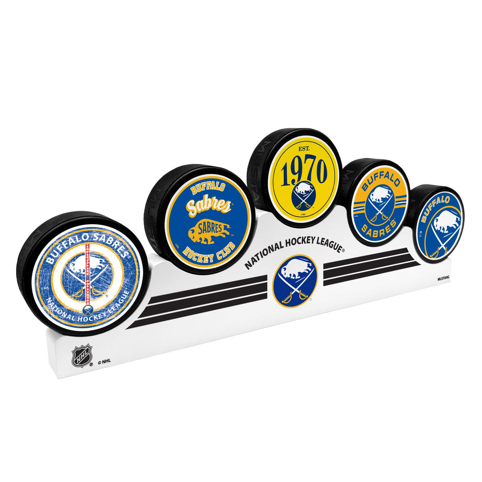 Buffalo Sabres - 5 Puck Podium Set