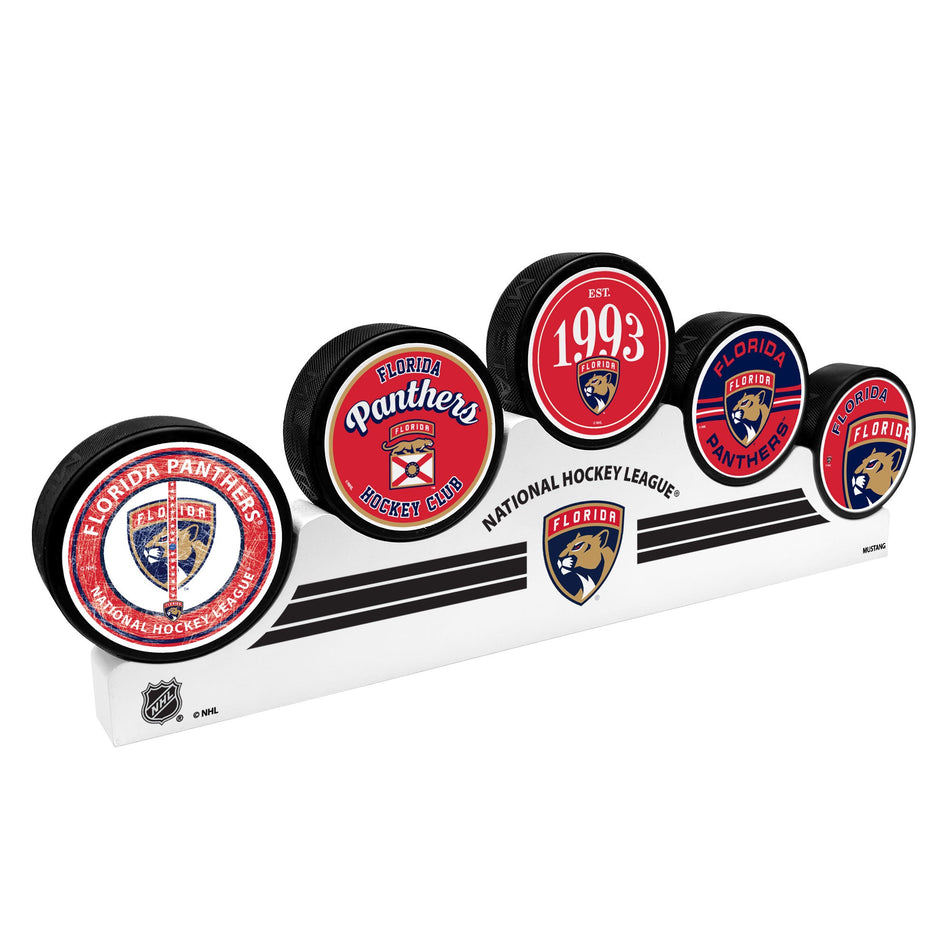 Florida Panthers - 5 Puck Podium Set