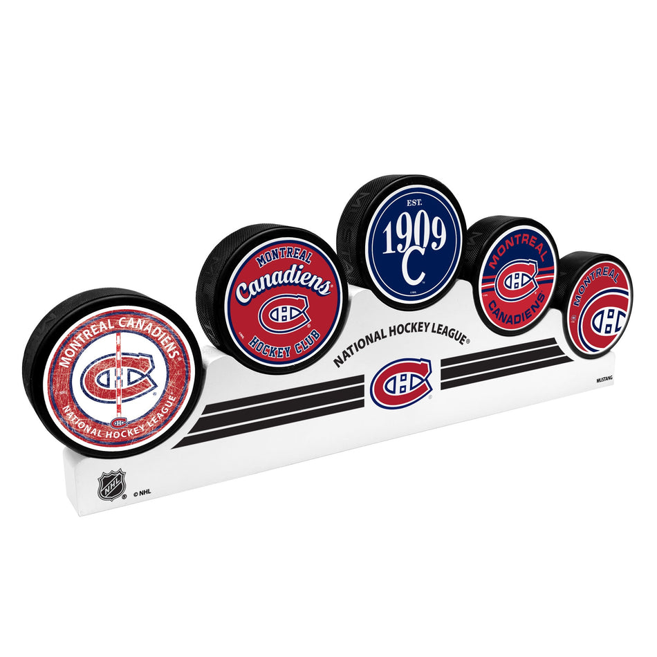 Montreal Canadiens - 5 Puck Podium Set
