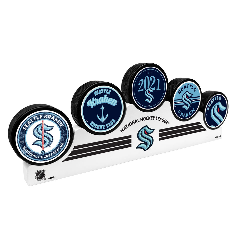 Seattle Kraken - 5 Puck Podium Set
