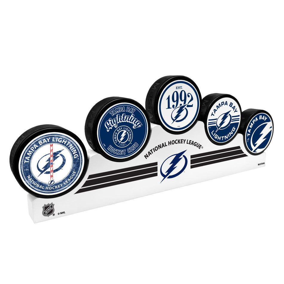Tampa Bay Lightning - 5 Puck Podium Set
