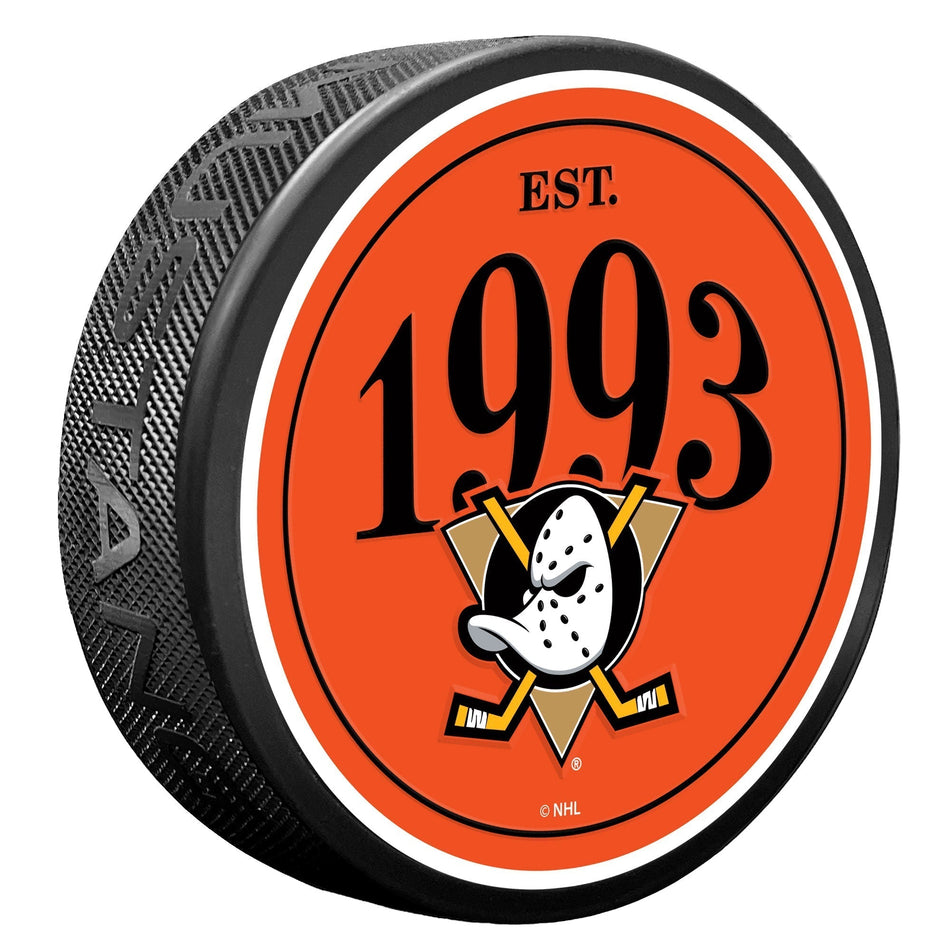 Anaheim Ducks Puck - Founding Year