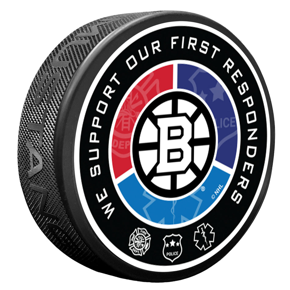Boston Bruins Puck - First Responder