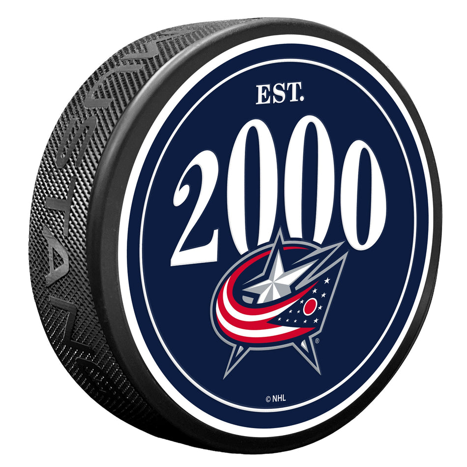 Columbus Blue Jackets Puck - Founding Year