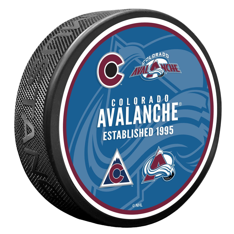 Colorado Avalanche Puck - Heritage