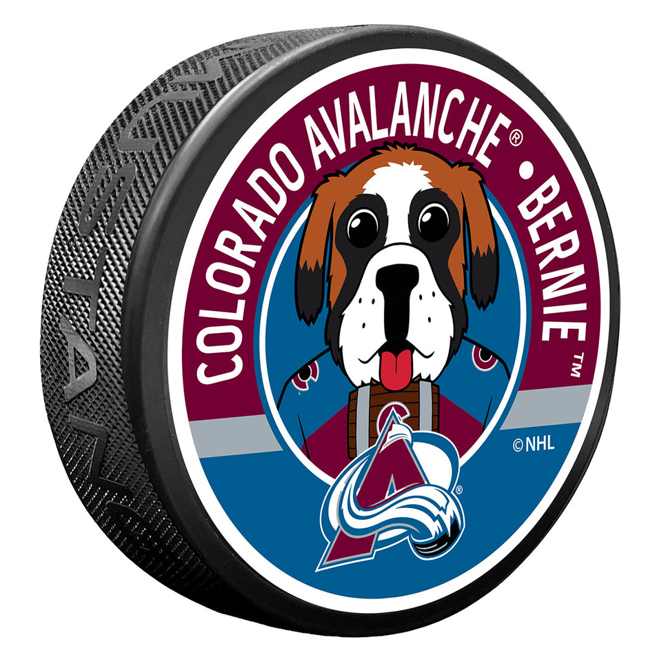 Colorado Avalanche Puck - Bernie Mascot