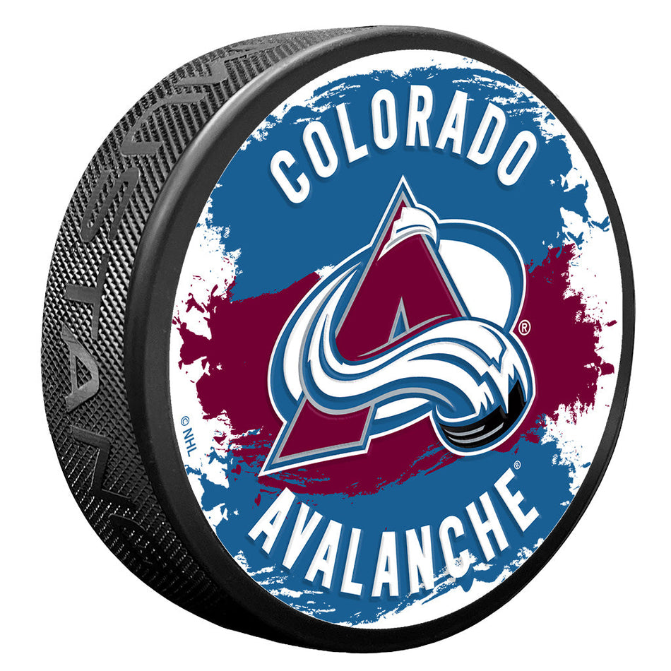 Colorado Avalanche Puck - Splash