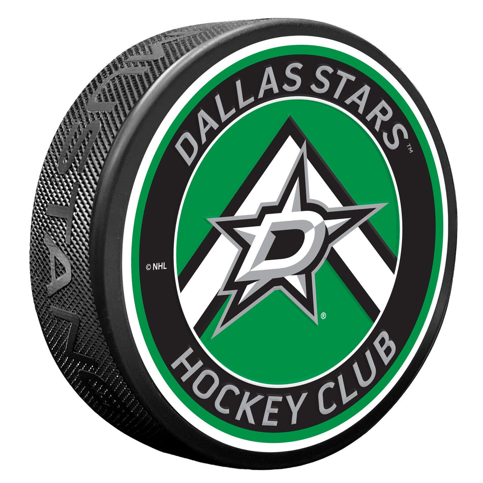 Dallas Stars Puck - Chevron Banner