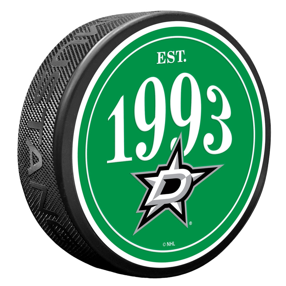 Dallas Stars Puck - Founding Year