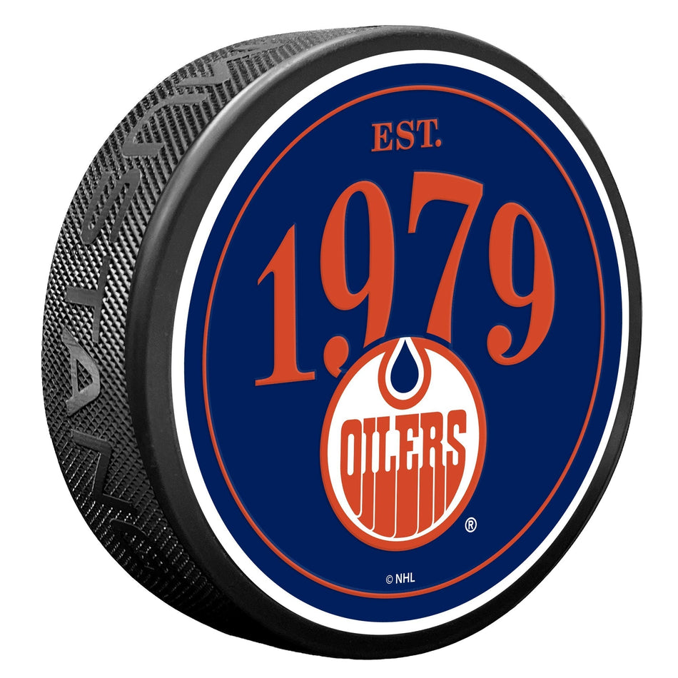 Edmonton Oilers Puck - Founding Year