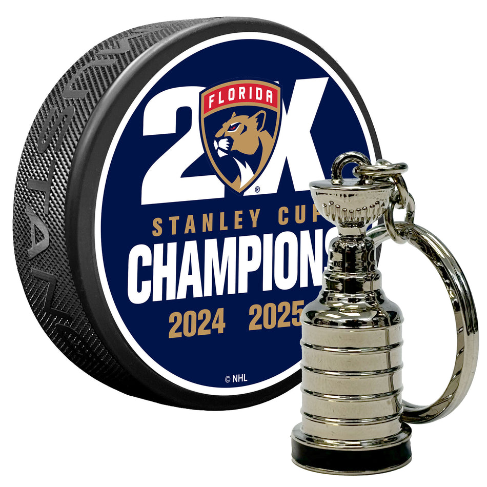 Florida Panthers Puck + Keychain Bundle