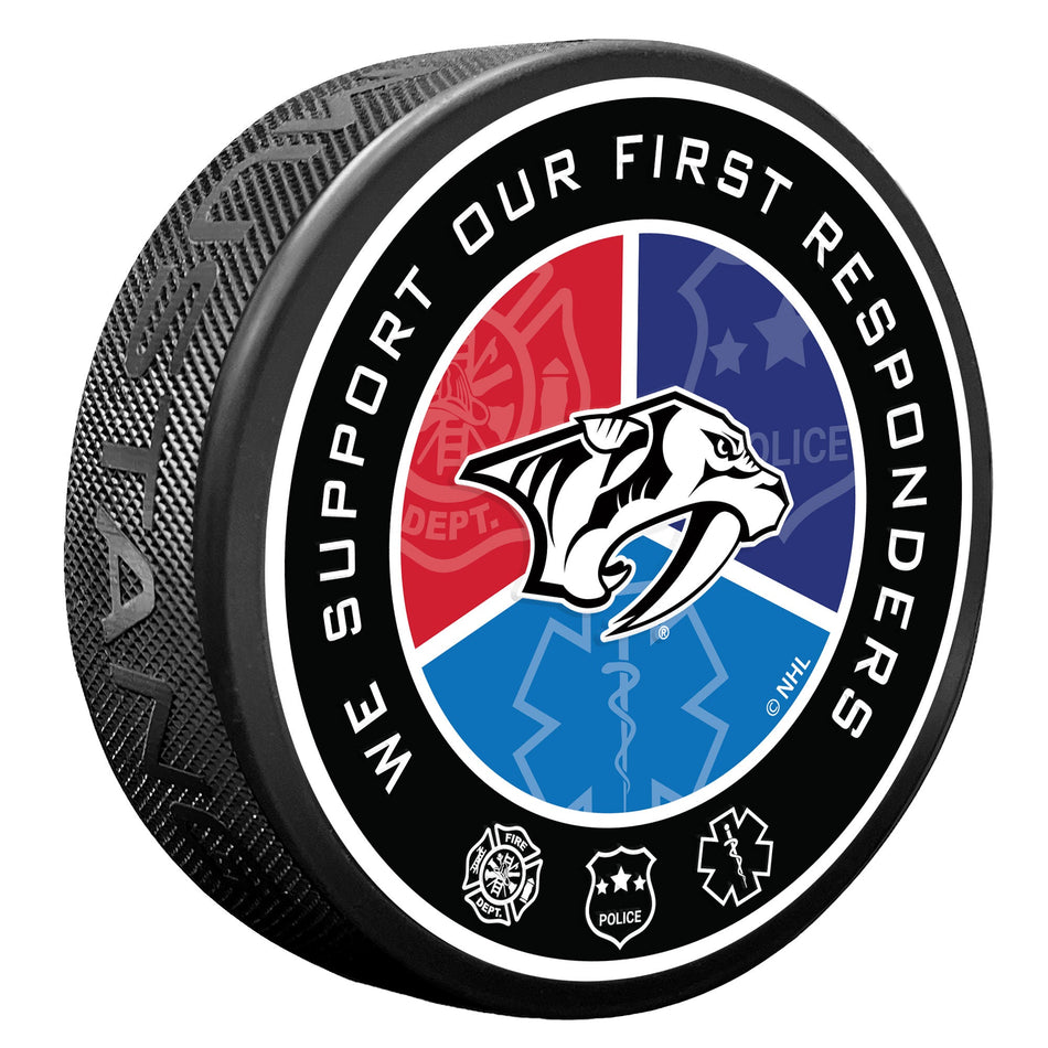 Nashville Predators Puck - First Responder