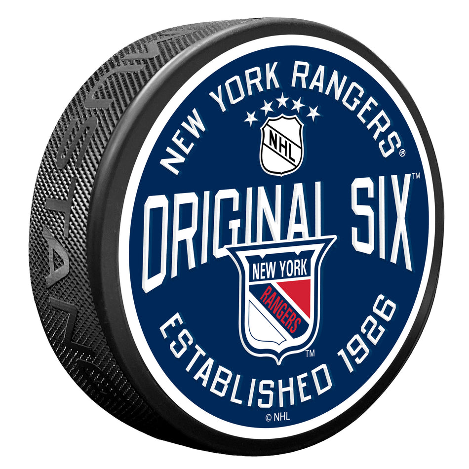 Original Six New York Rangers Puck