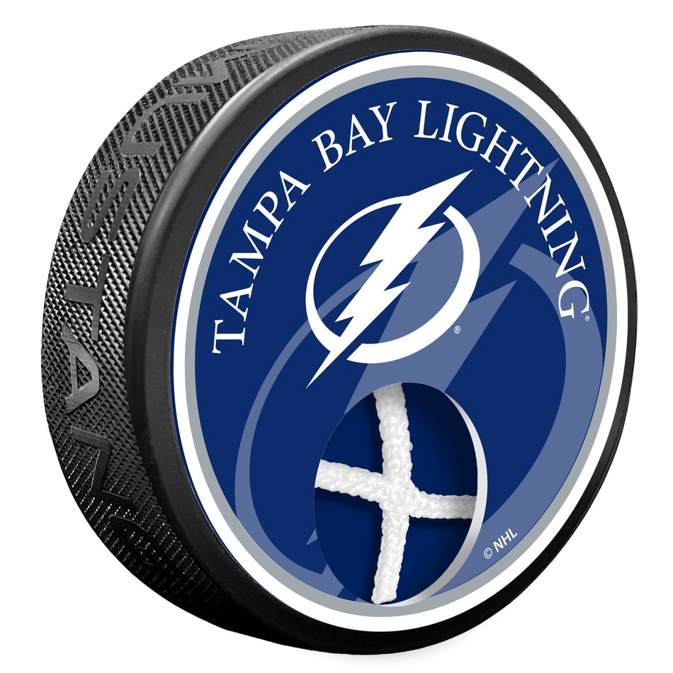Tampa Bay Lightning Puck - Game Used Net