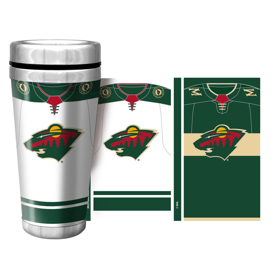Minnesota Wild Travel Mug - 16 oz. Jersey Full Wrap