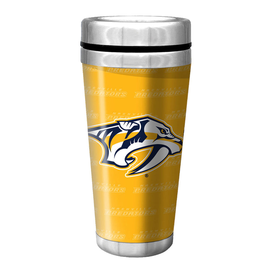 Nashville Predators Travel Mug - 16 oz. Full Wrap Wallpaper
