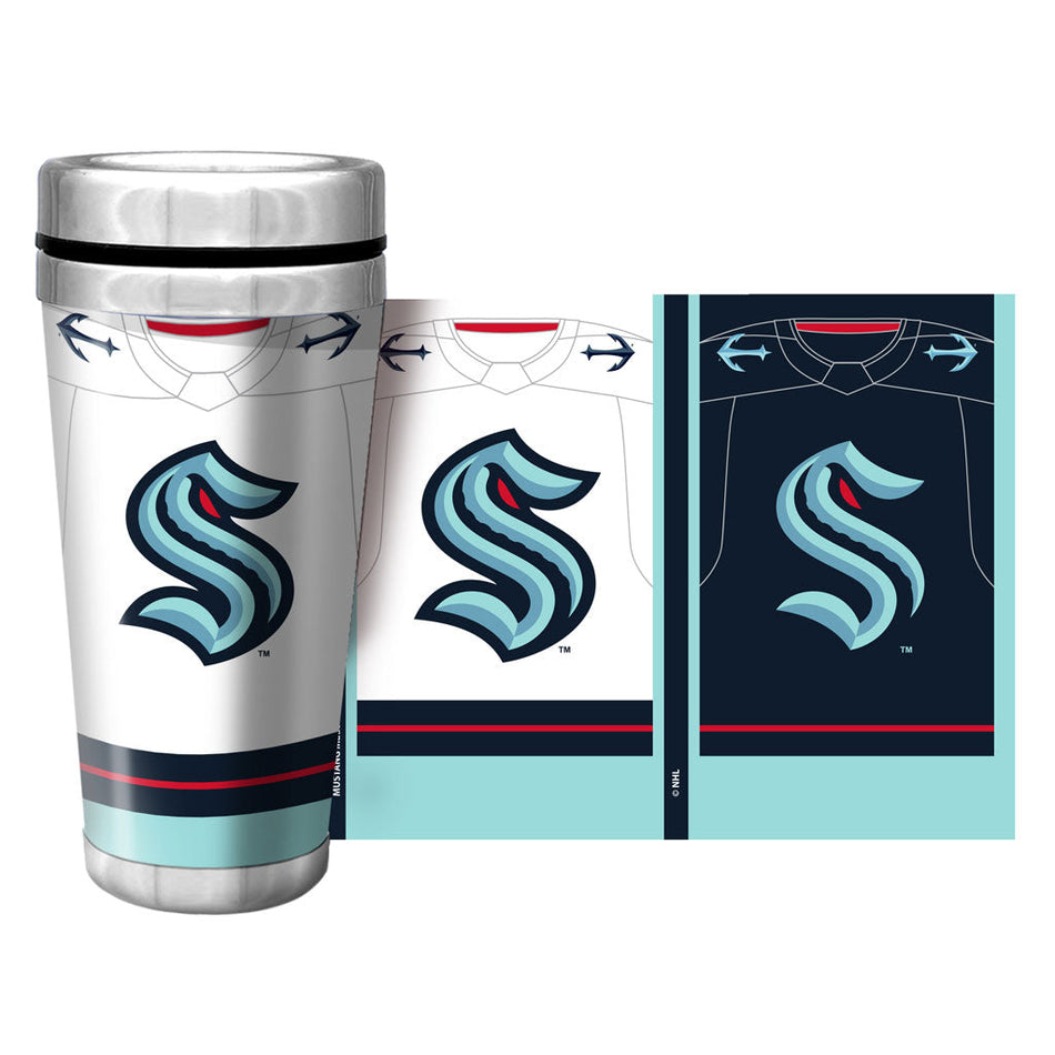 Seattle Kraken Travel Mug - 16 oz. Jersey Full Wrap