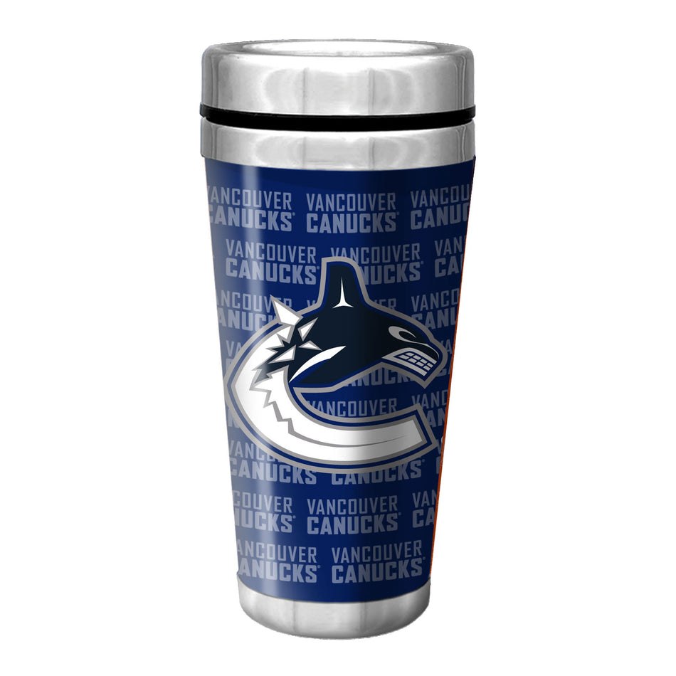 Vancouver Canucks Travel Mug - 16oz Full Wrap Wallpaper
